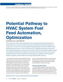 Potential Pathway to HVAC System Fuel Feed Automation, Optimization