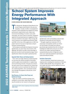 Technology Award: School System Improves Energy Performance With Integrated Approach