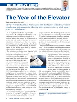 Refrigeration Applications: The Year of the Elevator