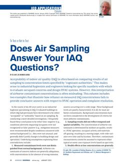 To Test or Not to Test: Does Air Sampling Answer Your IAQ Questions?