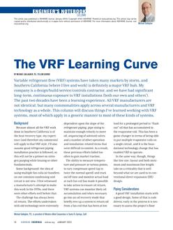 The VRF Learning Curve