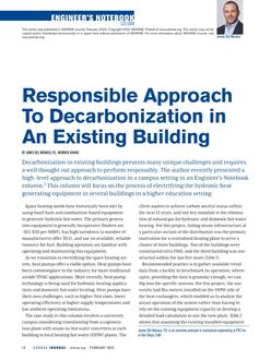 Responsible Approach To Decarbonization in An Existing Building