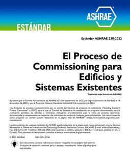 ASHRAE Spanish – Standard 230-2022