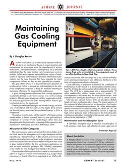 Maintaining Gas Cooling Equipment