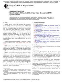 ASTM A664-15(2022)