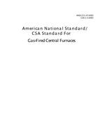 CSA ANSI Z21.47-2003/CSA 2.3-2003