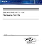 FCI Control Valve/Regulator – Technical Sheets