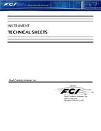 FCI Instrument – Technical Sheets