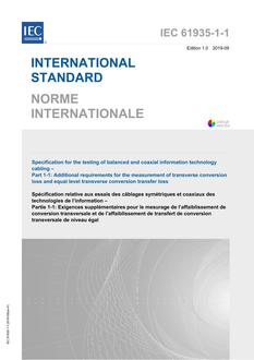 IEC 61935-1-1 Ed. 1.0 b:2019