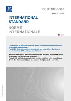 IEC 61189-5-503 Ed. 1.0 b:2017