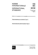 IEC 60190 Ed. 1.0 b:1966