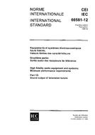 IEC 60581-12 Ed. 1.0 b:1988