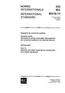 IEC 60118-11 Ed. 1.0 b:1983