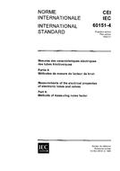 IEC 60151-4 Ed. 1.0 b:1963