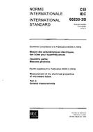 IEC 60235-2D Ed. 1.0 b:1976