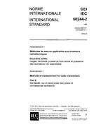 IEC 60244-2 Amd.1 Ed. 1.0 b:1974