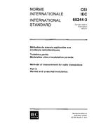 IEC 60244-3 Ed. 1.0 b:1972