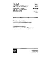 IEC 61194 Ed. 1.0 b:1992