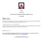 NFPA (Fire) 30A Errata 1