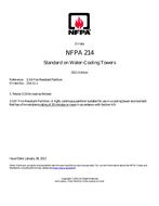 NFPA (Fire) 214 Errata 1