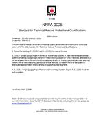 NFPA (Fire) 1006 Errata 1