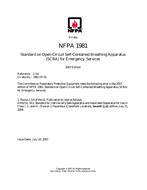 NFPA (Fire) 1981 Errata 1