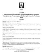 NFPA (Fire) 654 Errata 1