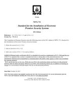 NFPA (Fire) 731 Errata 2