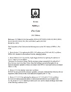 NFPA (Fire) 1 Errata 1