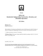 NFPA (Fire) 241 Errata 1