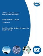 NSF 61-2012 Addendum