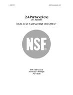 NSF 2,4-Pentanedione CAS # 123-54-6