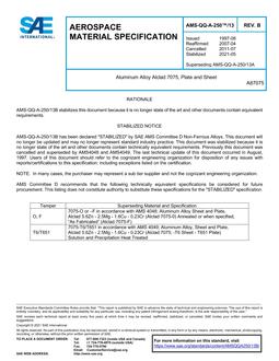 SAE AMSQQA250/13B