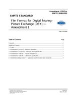 SMPTE 268M-2003 Amendment 1:2012