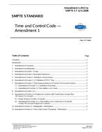 SMPTE 12M-1-2008 Amendment 1