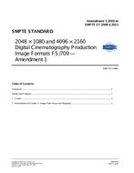 SMPTE ST 2048-1:2011 Amendment 1