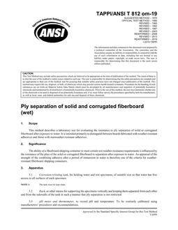 TAPPI T 812 om-19